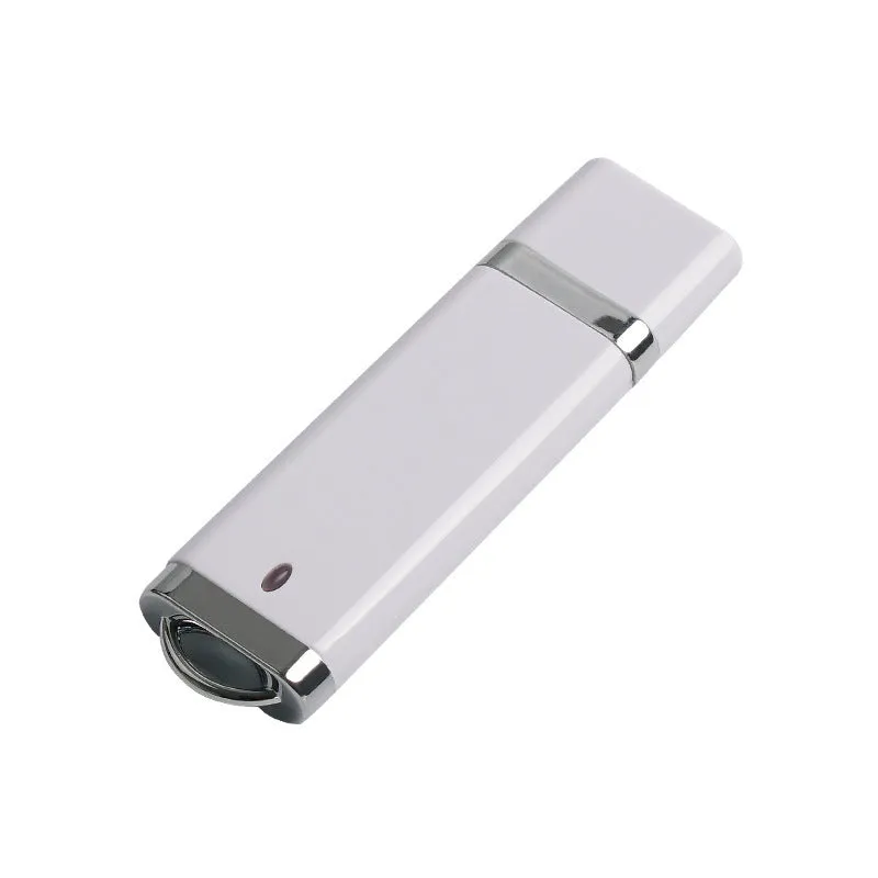 Plastic creative USB flash drive in blue with USB 2.0 interface and 73.2x20x7.4 mm dimensions