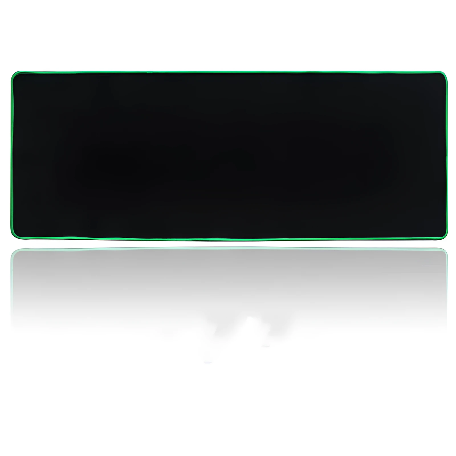 Pure black gaming keyboard pad desk mat 30x80cm with non-slip rubber base and cloth surface precision seaming