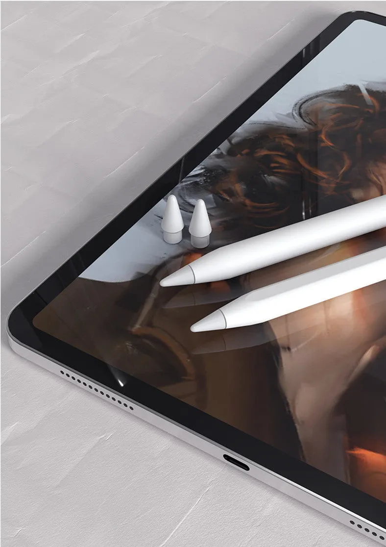 White plastic replacement capacitive pen nib for Apple Pencil 1st and 2nd generation stylus