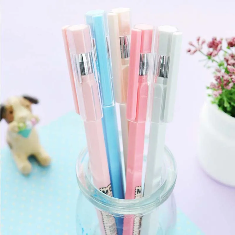 Full needle tube carbon signature pen with 0.35mm black tip and plastic body