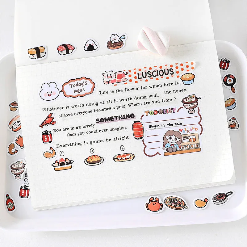 Little Life Home Series sticker pack with 100 hand-painted cartoon hand tent sheets in OPP bag