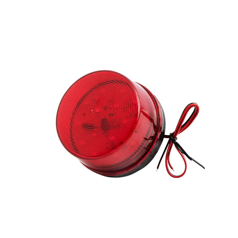 HC-79 small flash 24v warning and alarm light with 73mm diameter red housing