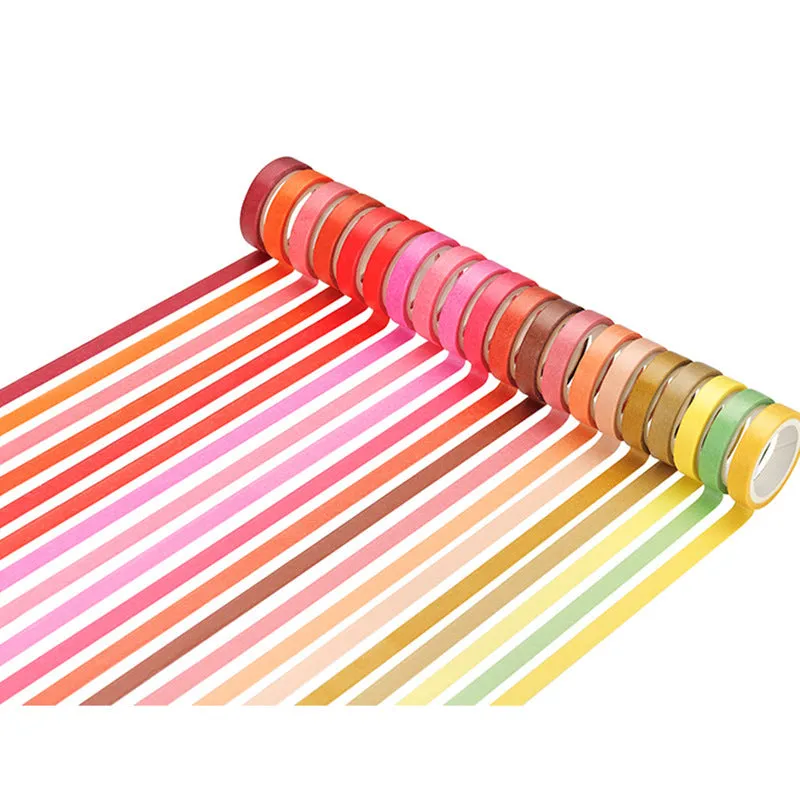 60 roll rainbow washi tape set 8mm wide 4m each decorative sticker pack for gift wrapping and DIY crafts