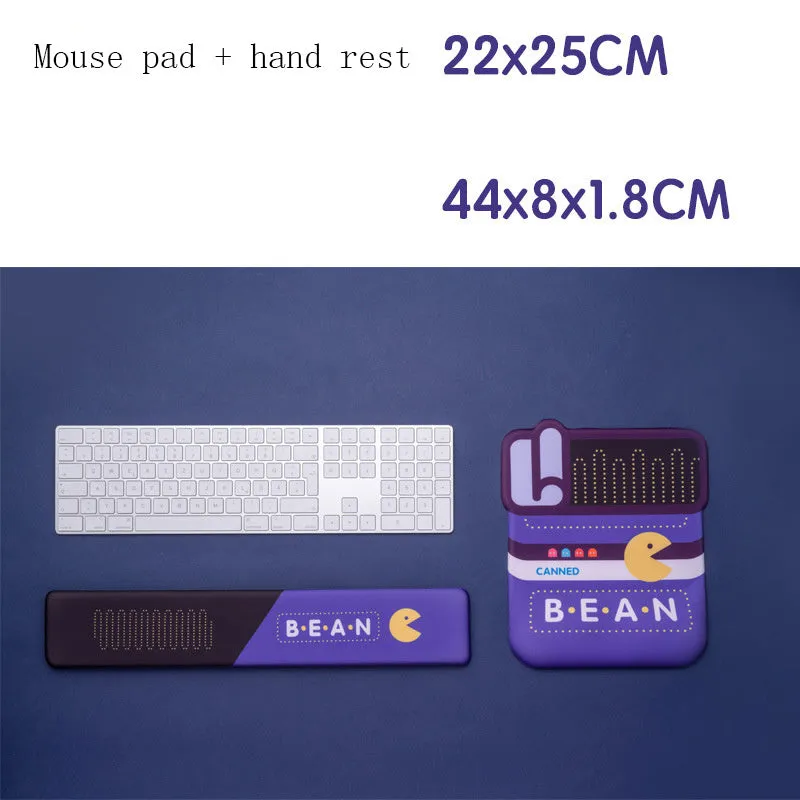Memory foam keyboard hand rest with slow rebound in 36cm size, cloth cover, black