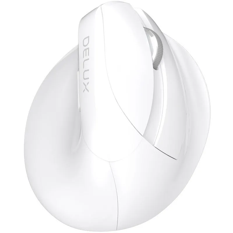 M618mini left and right hand wireless mouse in white colour with USB receiver and charging cable