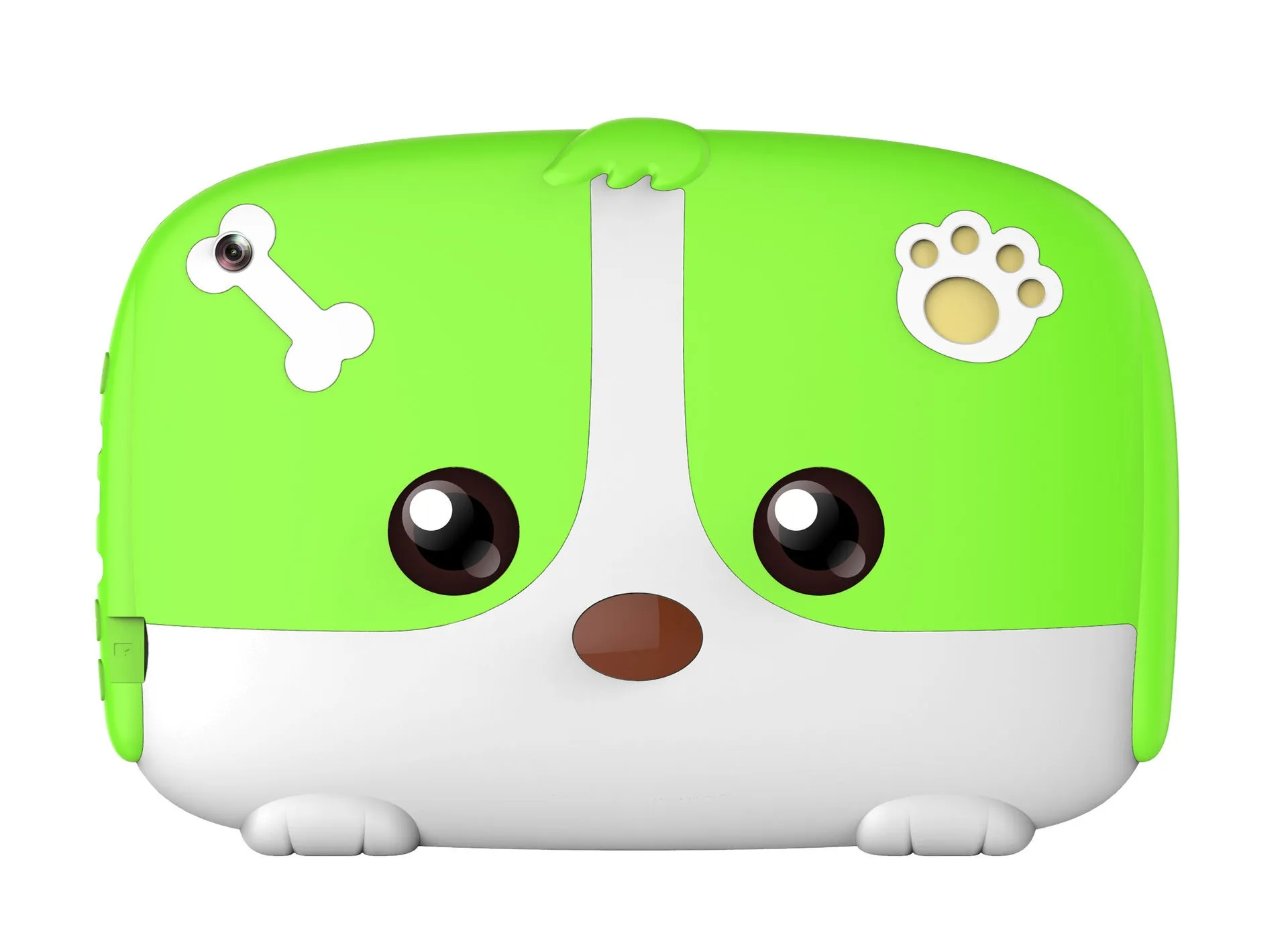 Colourful Android quad core tablet for children with high clear screen, plastic build, available in blue green orange pink