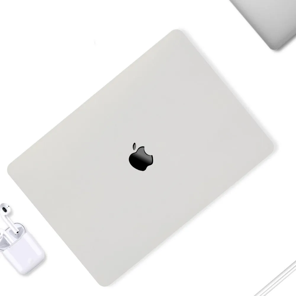 Compatible MacBook Pro protective shell with thin design, mini buckle, and keyboard film in black