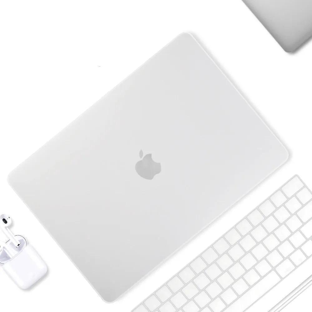 Compatible MacBook Pro protective shell with thin design, mini buckle, and keyboard film in black