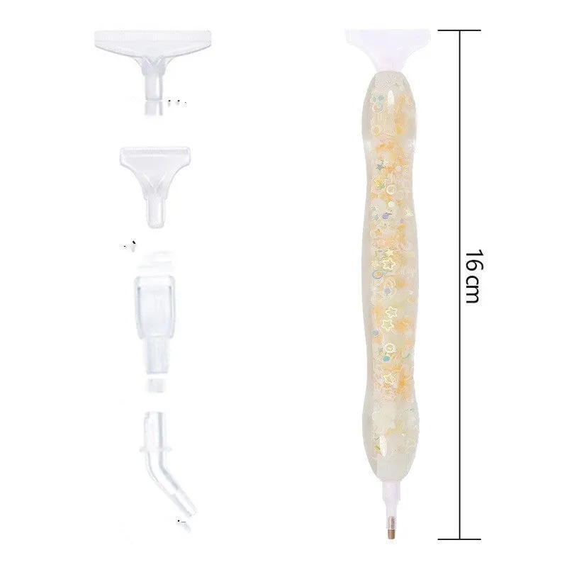 Luminous resin diamond painting dot drill pen in glow-in-the-dark colour, manual craft tool