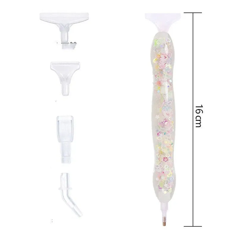 Luminous resin diamond painting dot drill pen in glow-in-the-dark colour, manual craft tool