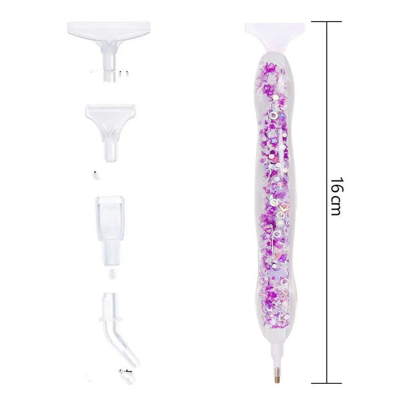 Luminous resin diamond painting dot drill pen in glow-in-the-dark colour, manual craft tool