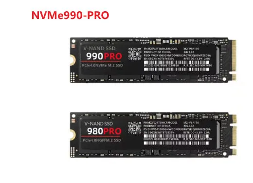 PCI-E NVMe 990pro solid state drive 2280 size 3.8mm thickness for home use