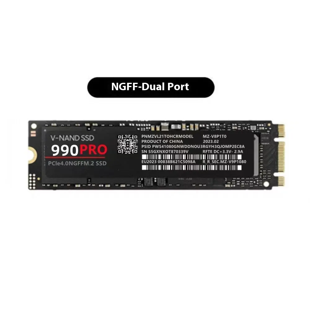 PCI-E NVMe 990pro solid state drive 2280 size 3.8mm thickness for home use