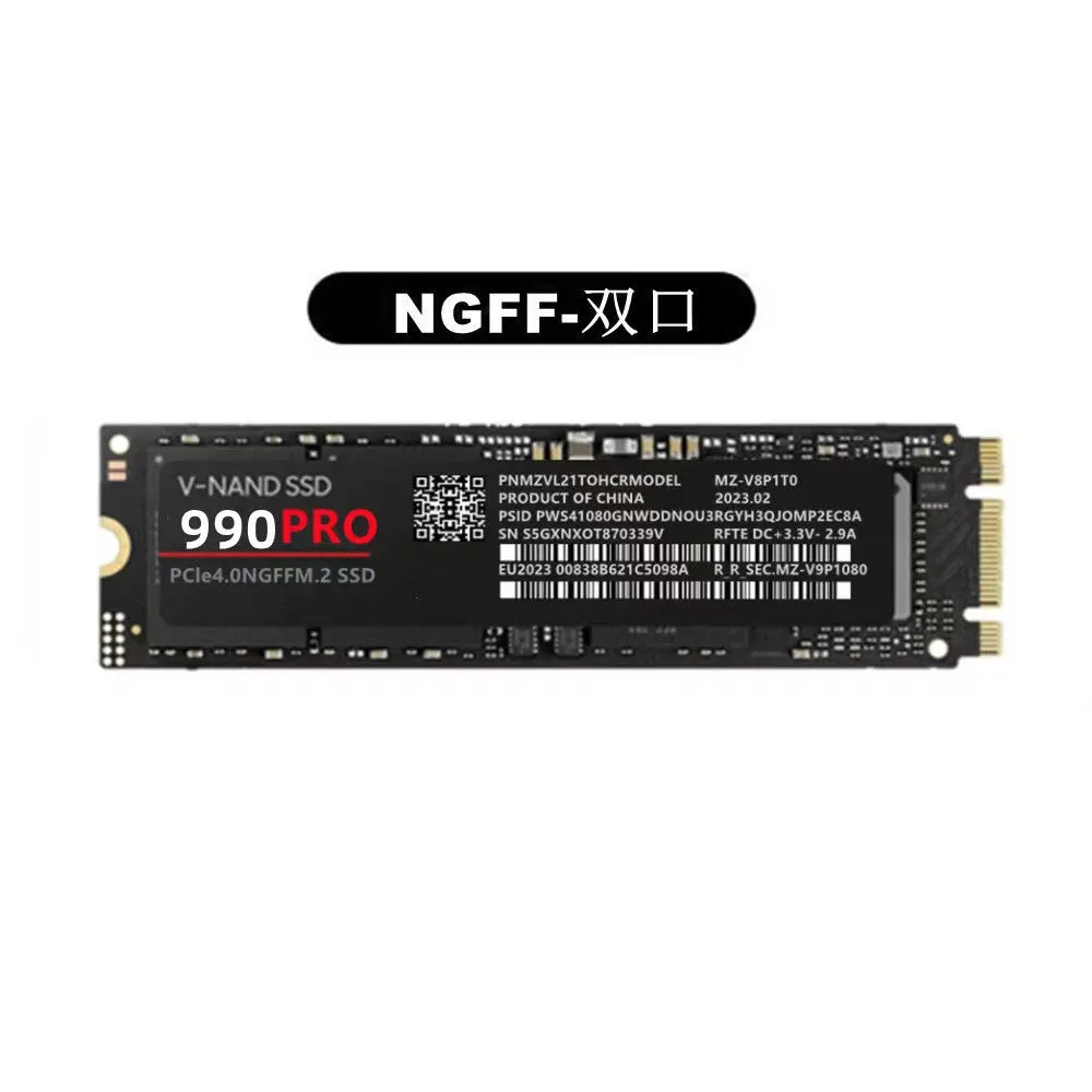 PCI-E NVMe 990pro solid state drive 2280 size 3.8mm thickness for home use