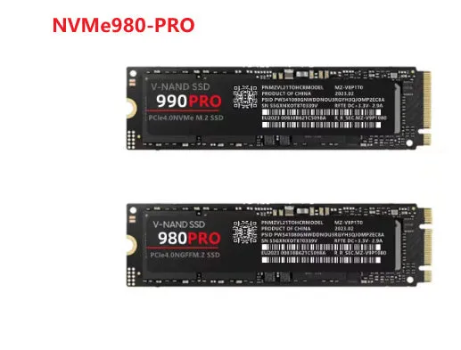 PCI-E NVMe 990pro solid state drive 2280 size 3.8mm thickness for home use