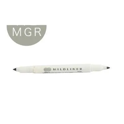 Double-headed colour marker pen with fine tip and soft grip in multiple colours including blue and green