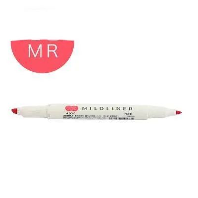 Double-headed colour marker pen with fine tip and soft grip in multiple colours including blue and green