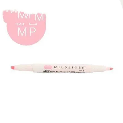 Double-headed colour marker pen with fine tip and soft grip in multiple colours including blue and green