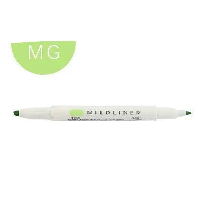 Double-headed colour marker pen with fine tip and soft grip in multiple colours including blue and green