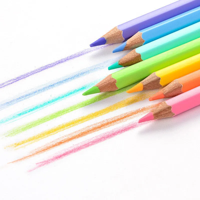 Macaron Series coloured pencils in 12 colours with plastic shell, Marco 9100, 2B lead grade