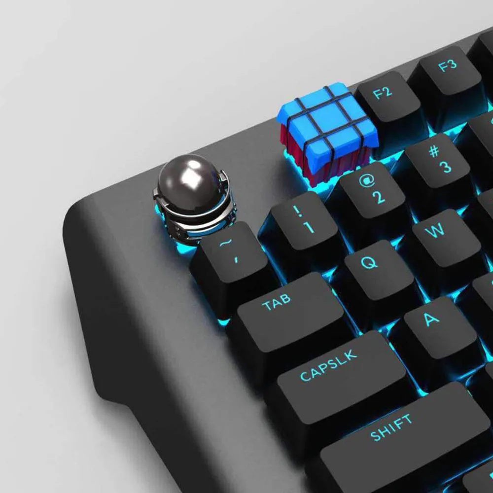 Single ESC keycap for keyboards, ABS and metal construction, style A option in a mixed colour finish