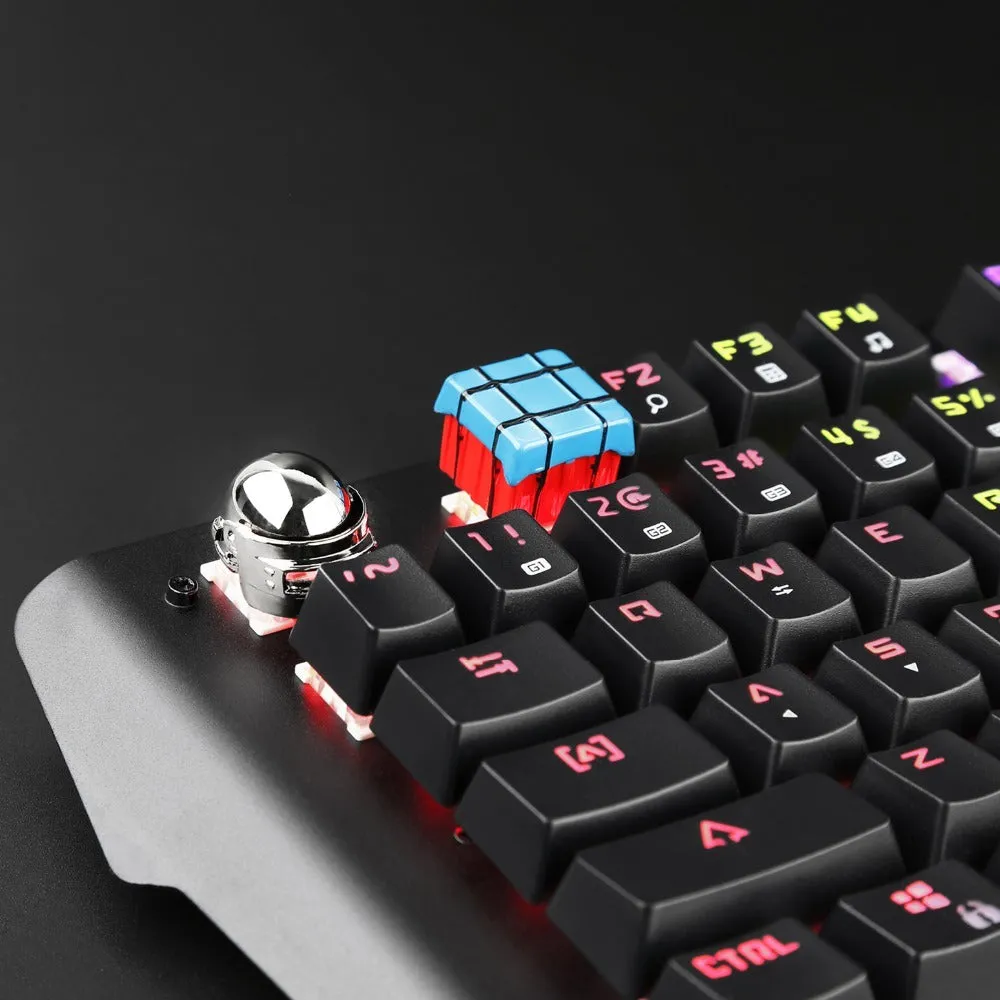 Single ESC keycap for keyboards, ABS and metal construction, style A option in a mixed colour finish