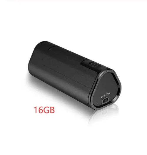 Q51 voice recorder black compact size 25mm by 65mm by 26mm with recording controls