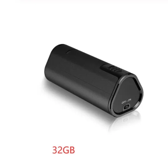 Q51 voice recorder black compact size 25mm by 65mm by 26mm with recording controls