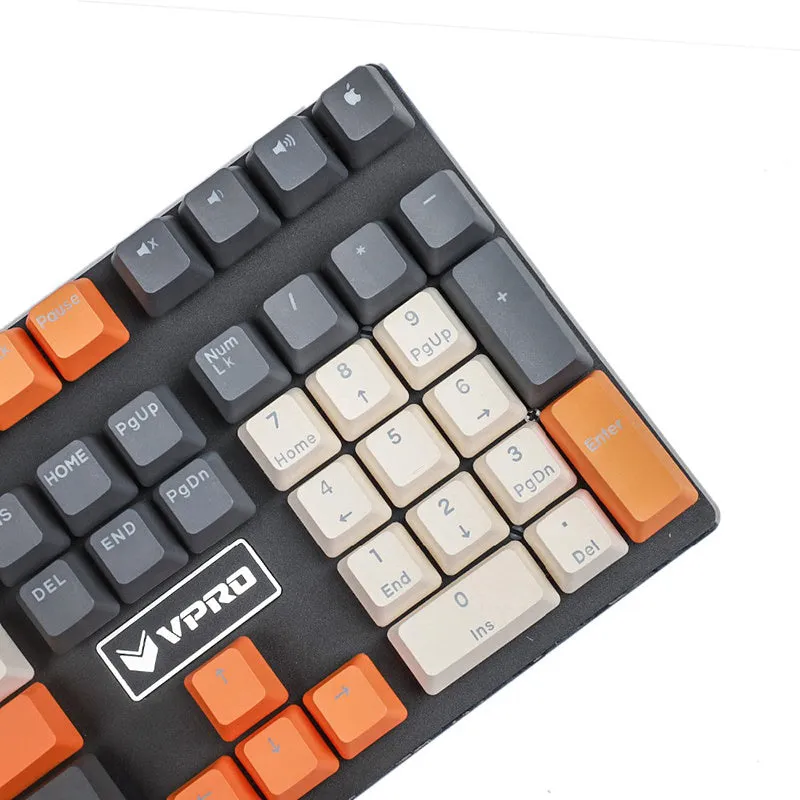 109-key PBT double-shot dip-dye keycap set with OEM profile, positive engraving, six colour styles including rainbow gradient and blue enchantress