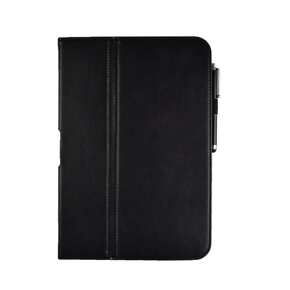 Black imitation leather back clip case for Google Pixel 10 tablet