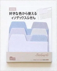 Gradient style self-adhesive memo pad with 60 sheets measuring 100mm by 80mm in blue colour option