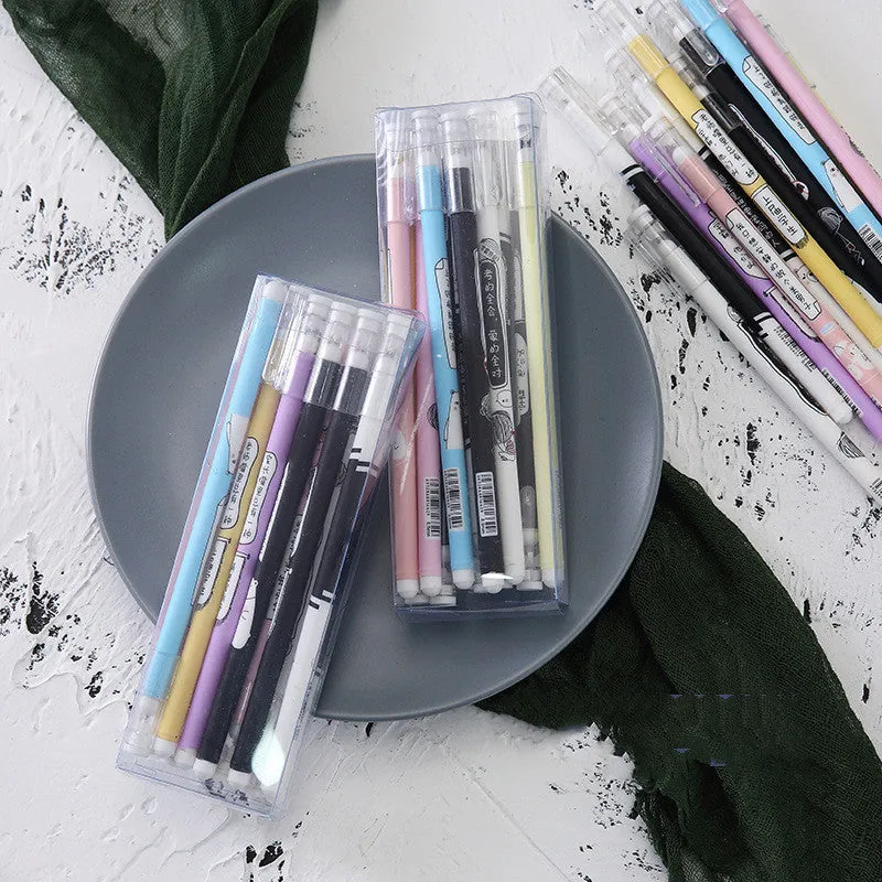 Plastic ballpoint pen with 0.5mm fine point, available in 10 colour options for office and stationary use