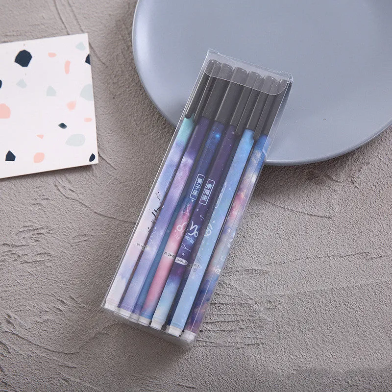 Plastic ballpoint pen with 0.5mm fine point, available in 10 colour options for office and stationary use