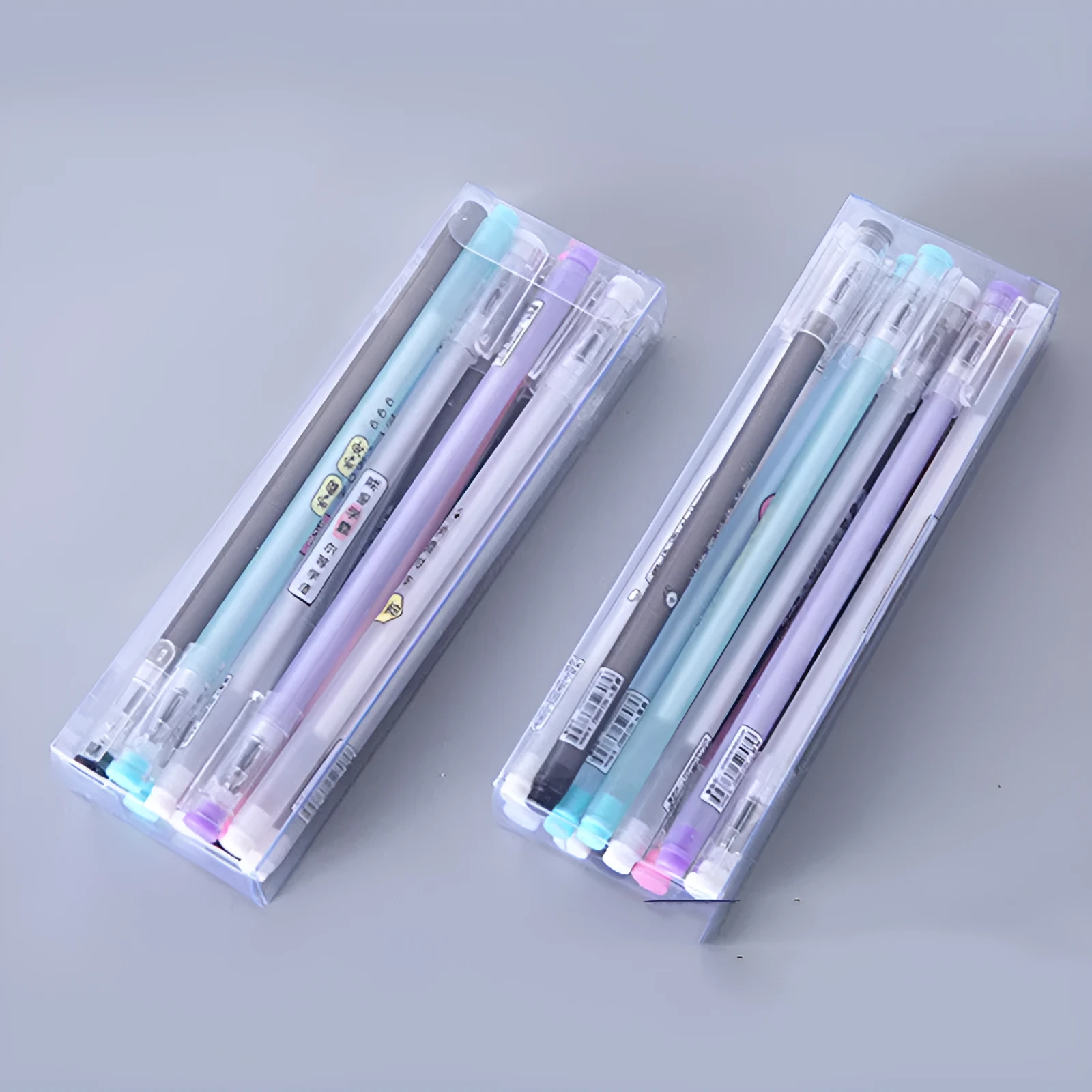 Plastic ballpoint pen with 0.5mm fine point, available in 10 colour options for office and stationary use
