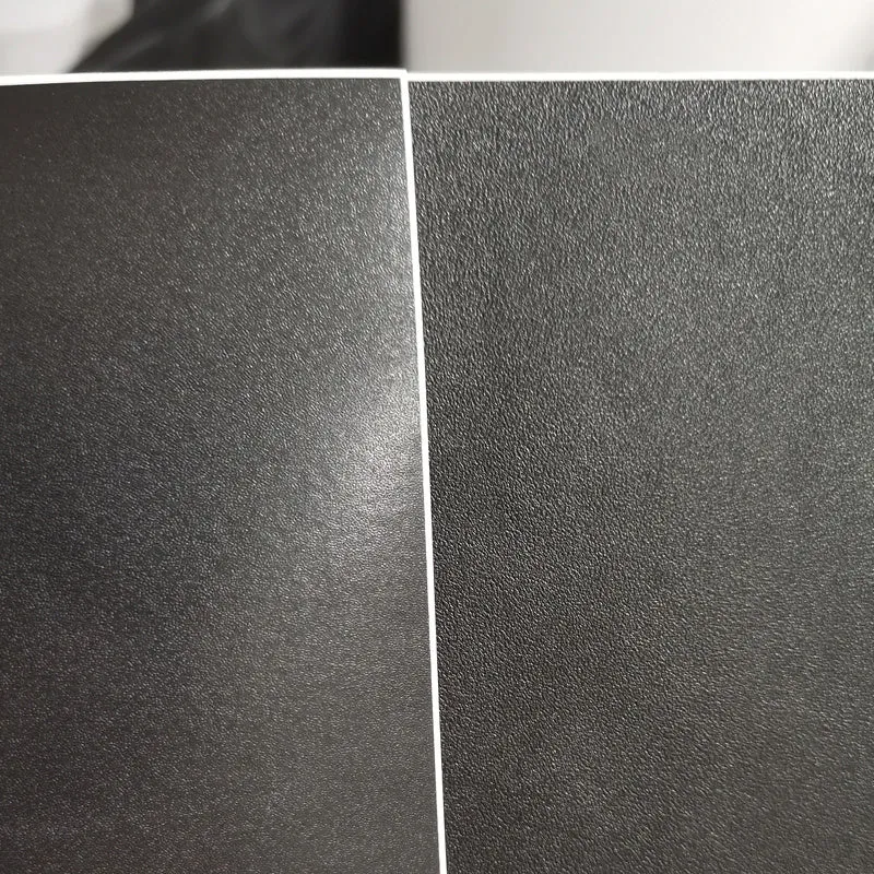 A4 matte black PVC self-adhesive sticker sheets in fine sand finish, 50 sheets per pack