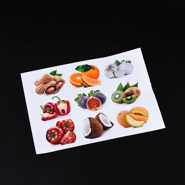 A4 matte black PVC self-adhesive sticker sheets in fine sand finish, 50 sheets per pack