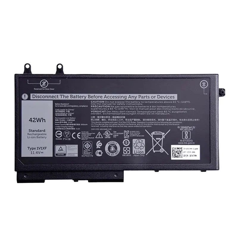 Dell 5501 5401 1V1XF 42WH 11.4V built-in laptop battery