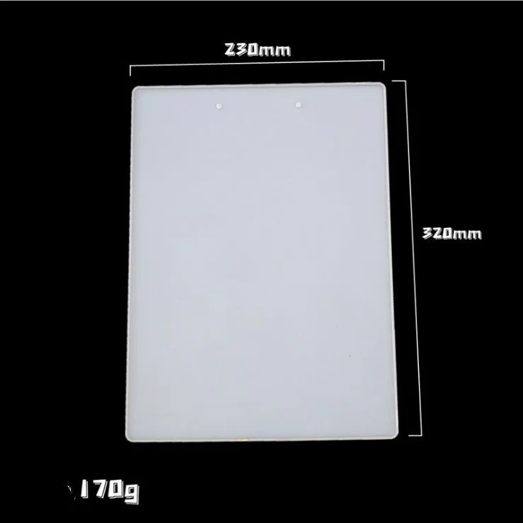 Silicone mold producing folder, drawing board, and stationery mirror shapes in freshly baked colours, style A and B options