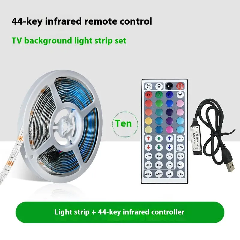 24-key mini Bluetooth DC header RGB controller for 5050 LED strip lights with 5-24V input and non-waterproof design