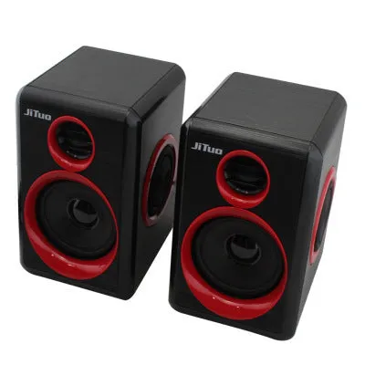 USB cable speaker with 3.5mm audio plug for computer use, random colour finish