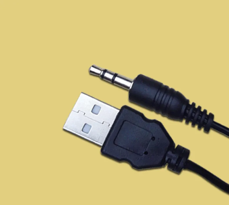 USB cable speaker with 3.5mm audio plug for computer use, random colour finish