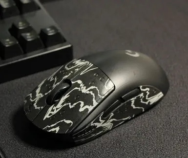 Second generation GPX mouse anti-skid sticker grip tape for mouse buttons in black grey