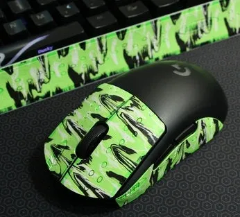 Second generation GPX mouse anti-skid sticker grip tape for mouse buttons in black grey