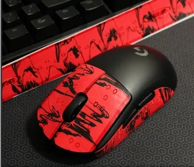 Second generation GPX mouse anti-skid sticker grip tape for mouse buttons in black grey