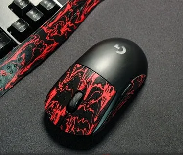 Second generation GPX mouse anti-skid sticker grip tape for mouse buttons in black grey