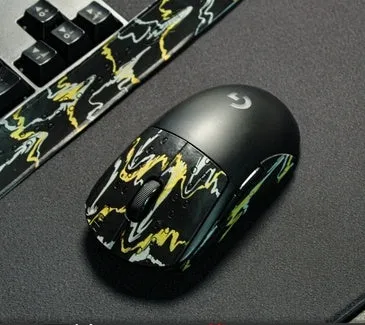 Second generation GPX mouse anti-skid sticker grip tape for mouse buttons in black grey
