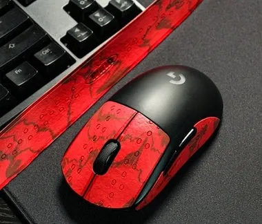 Second generation GPX mouse anti-skid sticker grip tape for mouse buttons in black grey