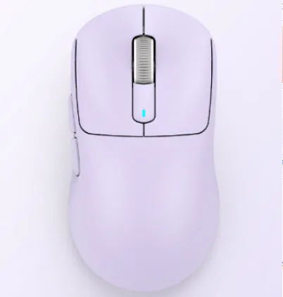 Bluetooth computer mouse with three connectivity modes in black, white, lavender, red, or orange colour options