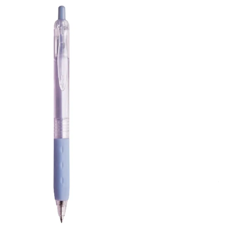 Plastic Bullet Student Neutral Brush Questions Gel Pens 0.5mm Black Ink Office Stationery Pens Box of 12 in 5 Colours Blue Green Grey Pink Yellow