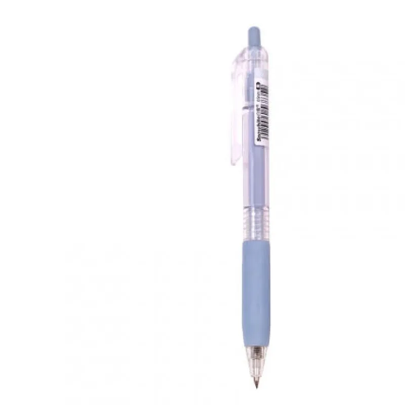 Plastic Bullet Student Neutral Brush Questions Gel Pens 0.5mm Black Ink Office Stationery Pens Box of 12 in 5 Colours Blue Green Grey Pink Yellow
